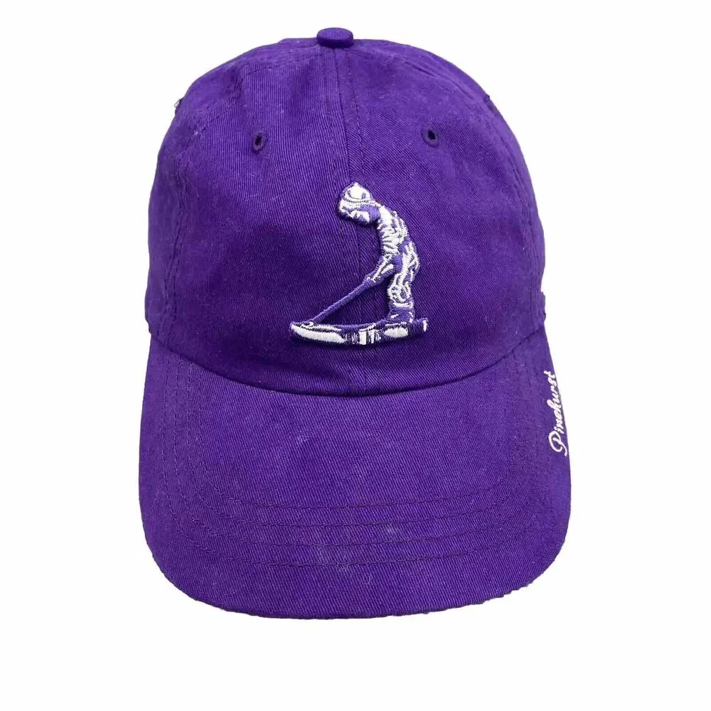 '47 Pinehurst Golf‎ Hat Cap Strap Back Purple Embroidered Logo Outdoors Womens